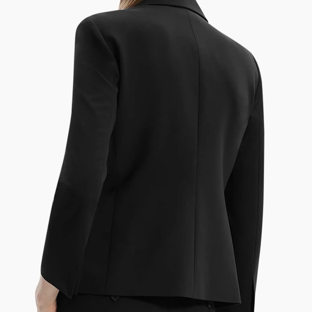 NWT | Theory | Black Wool Blend | Contemporary Women Blazer | Sz Medium - Picture 16 of 16